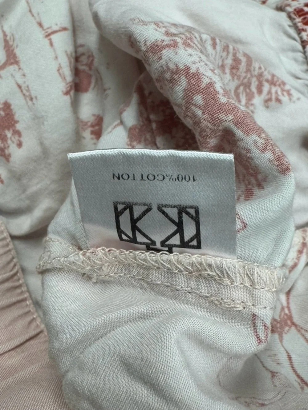 Katie Kime Holiday Toile Pink Pajama Pants Women’s Small